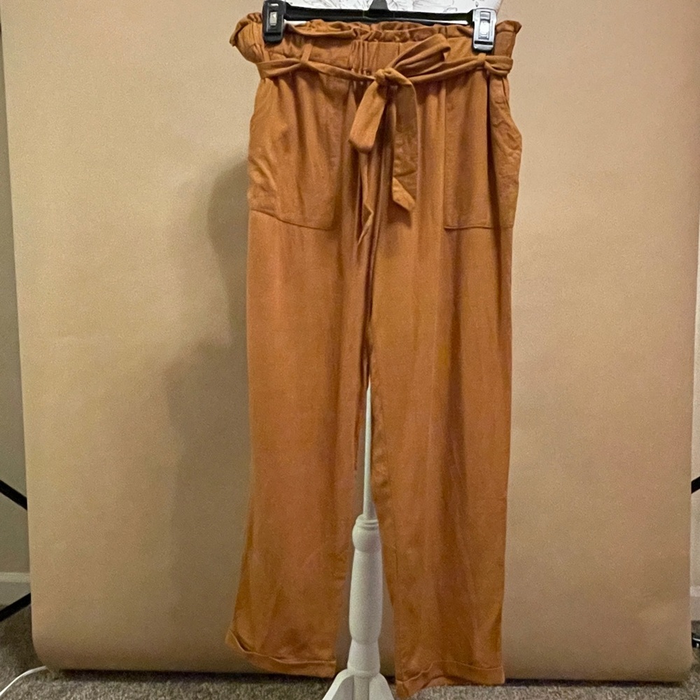 Gold/Mustard Linen Dress Pant (with pockets)